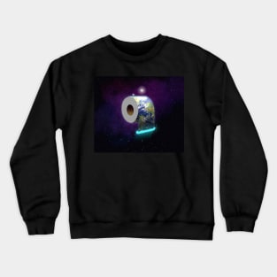 Toilet Roll Paper Earth Crewneck Sweatshirt